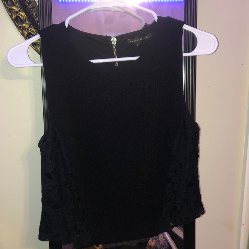 black cropped dress tanktop